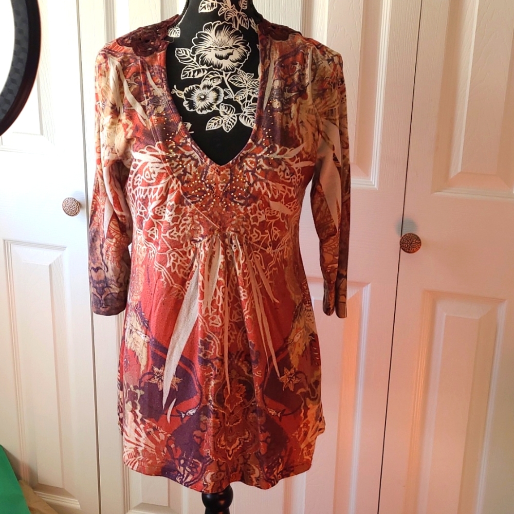 Womens casual VNeck Blouse